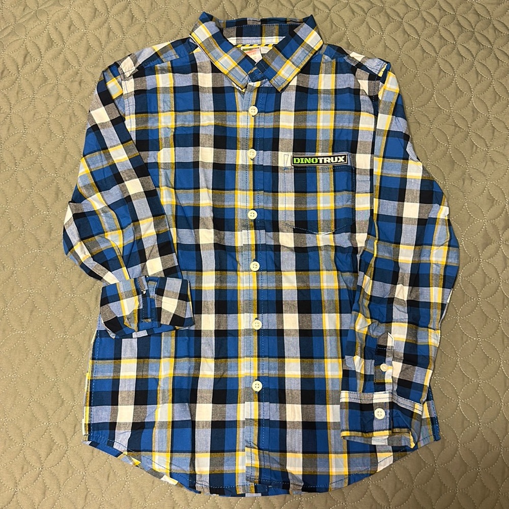 Gymboree boys long sleeve button shirt size M (7-8)